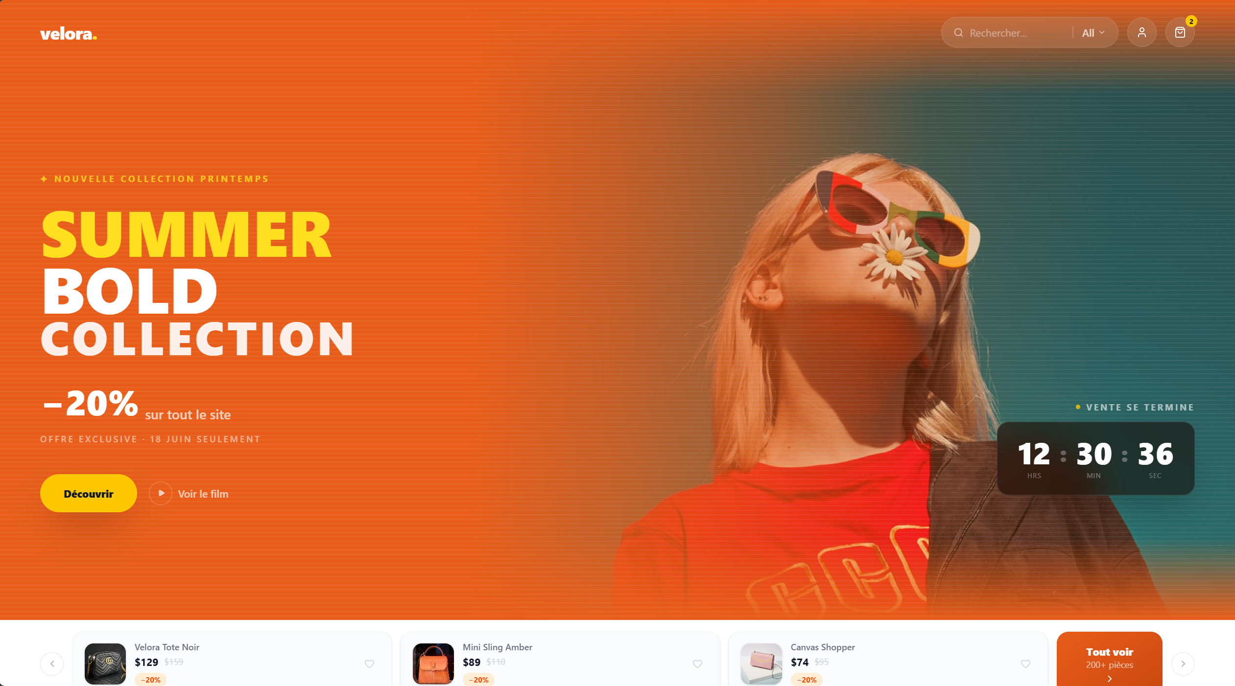 E-commerce store preview