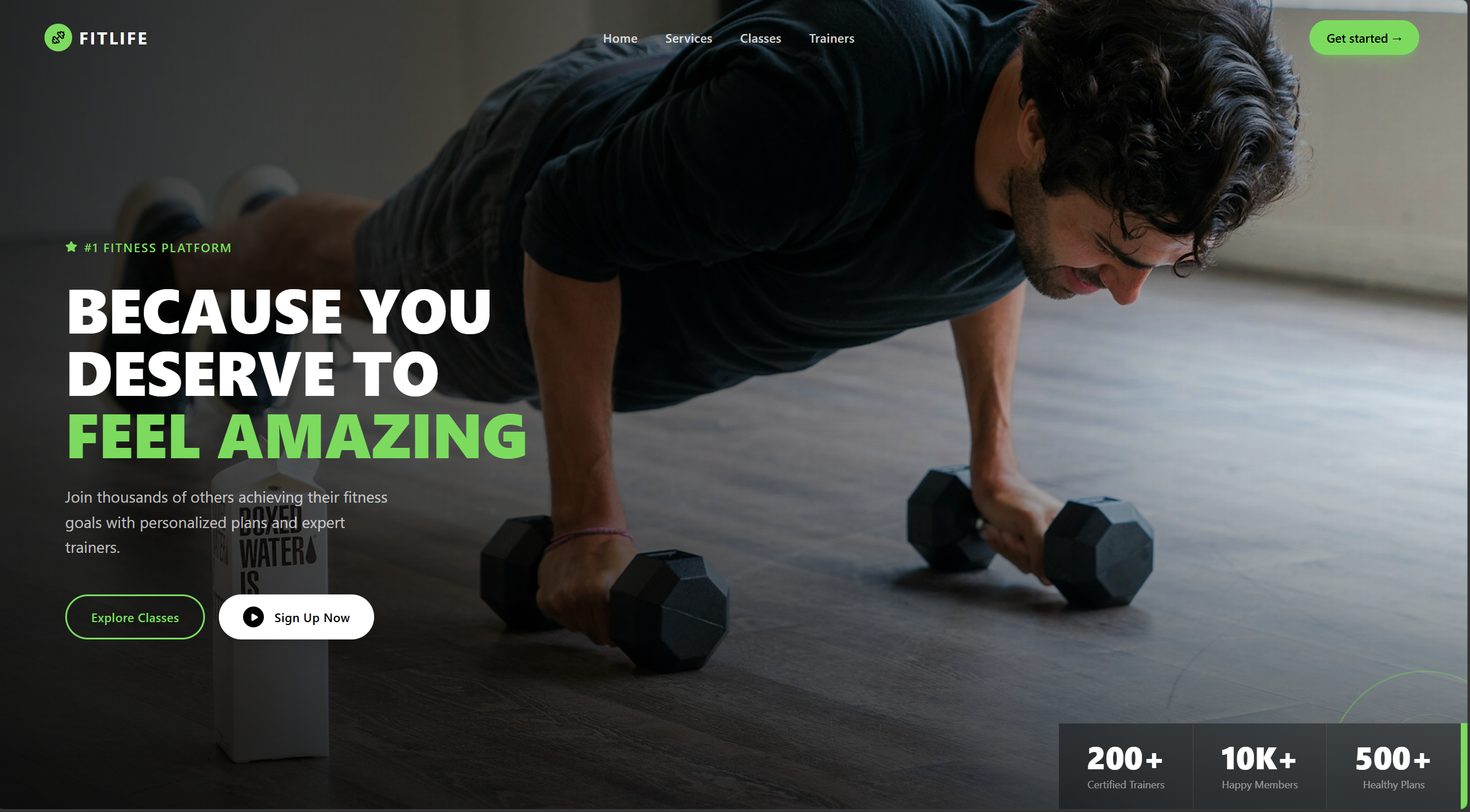 Showcase website preview